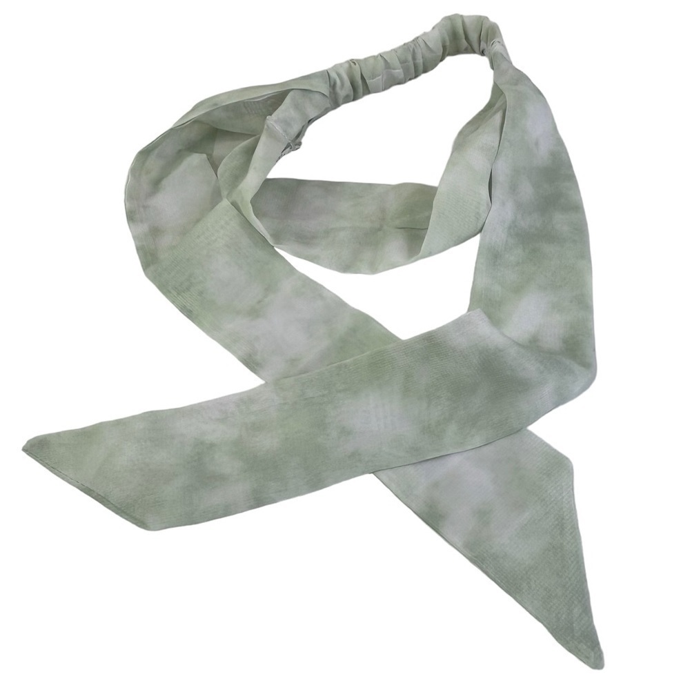 NEW Free People Sage Green Tie Dye Headband Headscarf Tie Behind